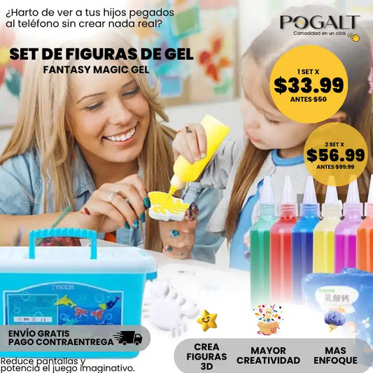 FANTASY MAGIC GEL - Set de Figuras de Gel