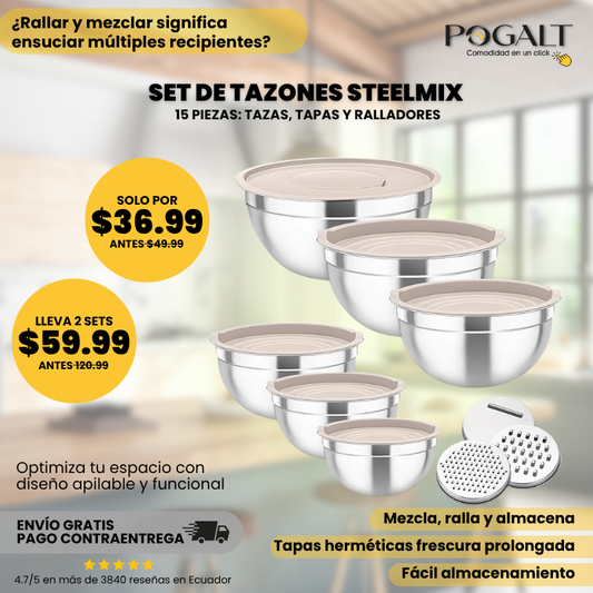 STEELMIX Set de Tazones
